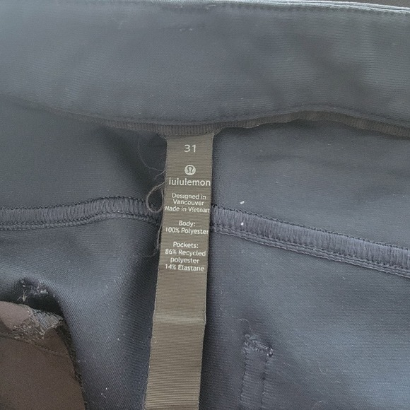 lululemon men's ABC Classic-Fit 5 Pocket Pant size 31 Warpstreme Navy Blue - Picture 7 of 7